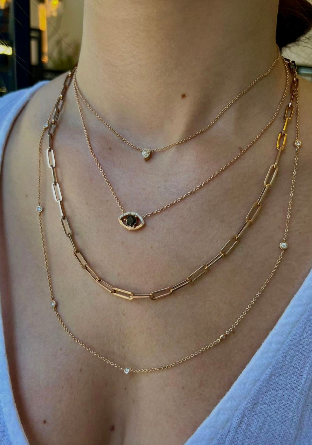 Collier Ellie 8 diamants